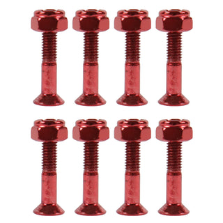 Dime Bag Skateboard Mounting Hardware 1" Phillips Red Nuts and Bolts