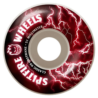 Spitfire Skateboard Wheels 51mm 99A Firebolt White