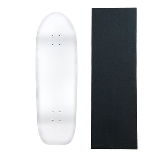 Moose Old School Deck 10" x 33" White with Griptape