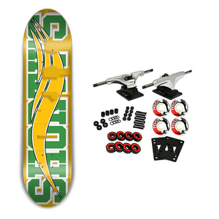 Shorty's Skateboard Complete Skate Block Yellow/Green 7.75"