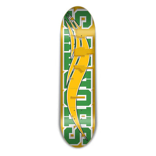 Shorty's Skateboard Deck Skate Block Yellow/Green 7.75"