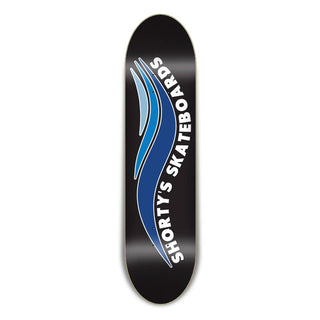 Shorty's Skateboard Deck Skate Wave Black/Blue 8.125"