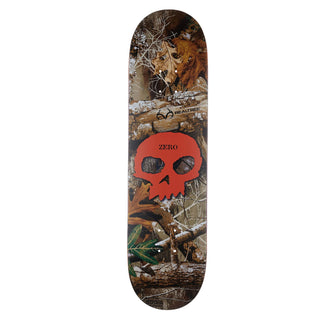 Zero Skateboard Deck Real Tree Single Skull Orange 8.25" x 31.9"