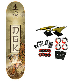 DGK Skateboard Complete Protector Embossed Gold 8.06" x 31.85"