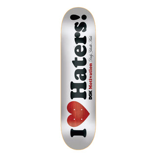 DGK Skateboard Deck Haters White 7.75" x 31.5"