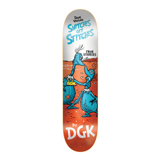 DGK Premium Skateboard Vaughn Stitches 7.9" Independent Trucks, Triclops Wheels, Indy Bearings