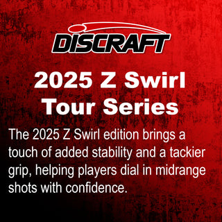 Discraft Disc Golf Ezra Aderhold 2025 Tour Series Z Swirl Nuke Driver 13/5/-1/3 Peach/Money Holo 173-174g