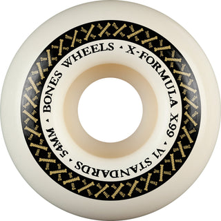 Bones Skateboard Wheels 54mm 99A X-Formula V1 Standards