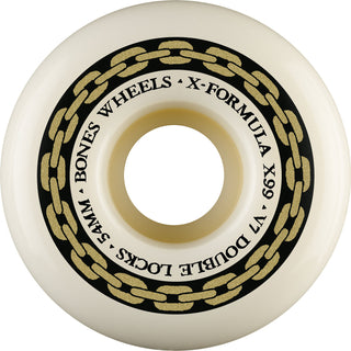 Bones Skateboard Wheels 54mm 99A X-Formula V7 Double Locks