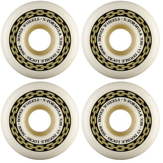 Bones Skateboard Wheels 58mm 99A X-Formula V7 Double Locks
