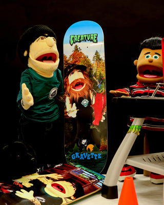 Creature Skateboard Deck Gravette Fuzzy Creature Fiends 8.3" x 32.2"