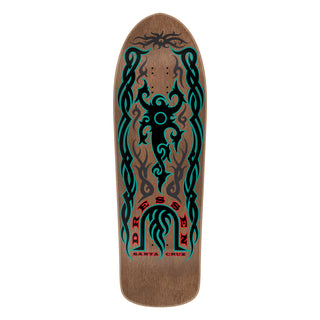 Santa Cruz Skateboard Deck Dressen Tribal Reissue 9.9" x 31.4"