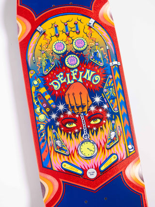 Santa Cruz Skateboard Deck Delfino Pinball 9.14" x 31.5"