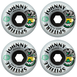 Spitfire Skateboard Wheels 54mm 80HD Johnny Wilson Burn Squad Conical Full Clear
