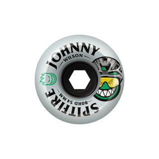 Spitfire Skateboard Wheels 54mm 80HD Johnny Wilson Burn Squad Conical Full Clear