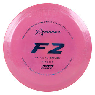 Prodigy Disc Golf 500 F2 Fairway Driver 7/5/-1/3 Pink/Navy 166 grams