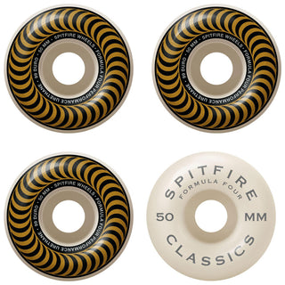 Spitfire Wheels F4 Classics 99A Bronze/White 50mm