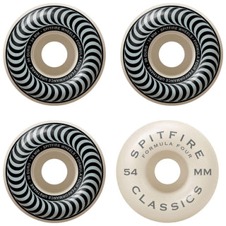 Spitfire Wheels F4 Classics 99A Silver/White 54mm