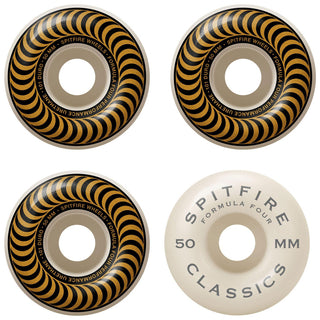 Spitfire Wheels F4 Classics 101A Bronze/White 50mm