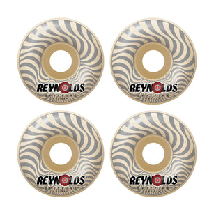 Spitfire Skateboard Wheels 52mm 93A Reynolds Formula 4 Classics with Bronson Pro G3 Bearings