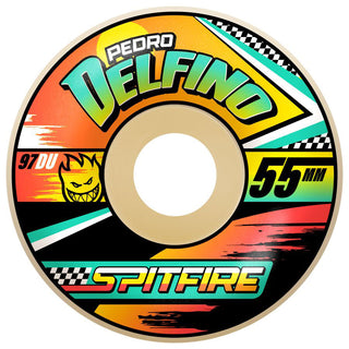 Spitfire Skateboard Wheels 57mm F4 97A Pedro Delfino Turbo Radial Natural