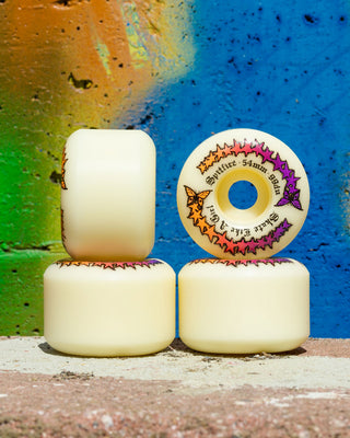 Spitfire Skateboard Wheels 54mm F4 99A Skate Like a Girl Evolution Radial Full Natural