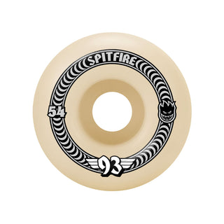 Spitfire Skateboard Wheels 54mm F4 Soft Sliders 93A Classics Natural