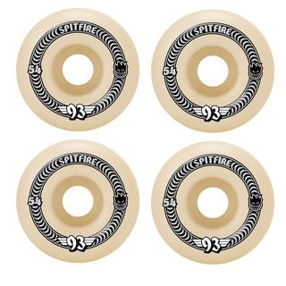Spitfire Skateboard Wheels 54mm F4 Soft Sliders 93A Classics Natural