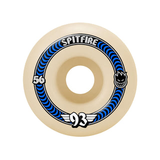 Spitfire Skateboard Wheels 56mm F4 Soft Sliders 93A Classics Natural