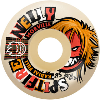 Spitfire Skateboard Wheels 56mm F4 99A Radial Full Nelly Morville Rough Cut Natural