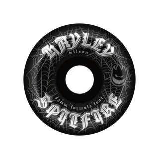 Spitfire Skateboard Wheels 53mm F4 99A Hayley Wilson Webbed Conical Full Black