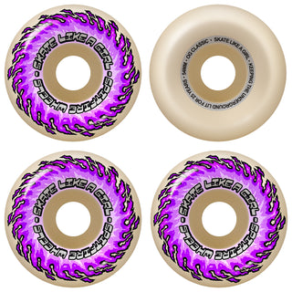Spitfire Skateboard Wheels 54mm F4 Skate Like A Girl OG Classic 99A Natural