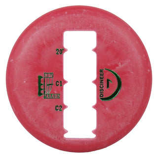 Discineer Run Maker Disc Golf Distance Estimating Mini Marker for Circle 1 & 2 - Red/Green