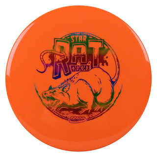 Innova Disc Golf Star Rat Midrange Disc 4/2/0/2 Orange/Rainbow 169 grams