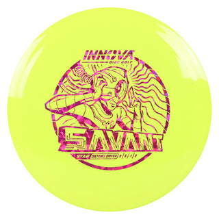 Innova Disc Golf Star Savant Fairway Driver 9/5/-1/2 Yellow/Magenta Shatter 173 grams