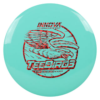 Innova Disc Golf Star Teebird3 Fairway Driver 8/4/0/2 Teal/Red Shatter 167 grams