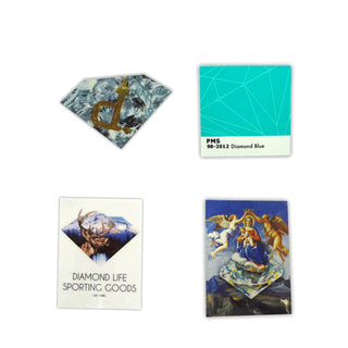 Diamond Supply Skateboard Stickers 4-Pack