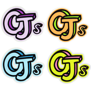 OJ Wheels Skateboard Stickers Sketch 4-Pack