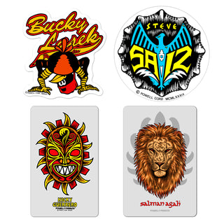 Powell Peralta Skateboard Stickers Pros 4-Pack #1