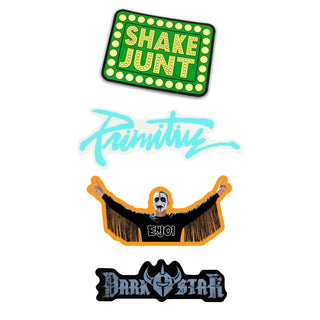 4-Pack Skateboard Stickers - Shake Junt, Primitive, Enjoi, Darkstar