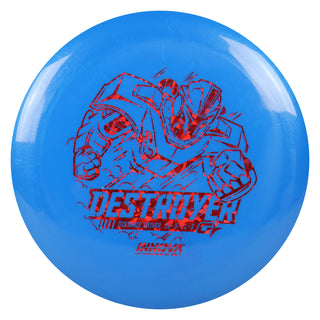 Innova Disc Golf Gstar Destroyer Distance Driver 12/5/-1/3 Blue/Red Shatter 173 grams