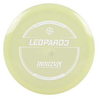 Innova Disc Golf Proto Glow Champion Leopard3 Fairway Driver 7/5/-2/1 Glow/White 169 grams