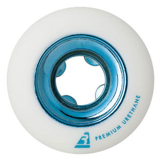 Ricta Skateboard Wheels 53mm Chrome Core 99A White/Teal