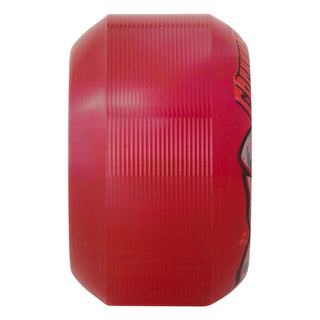 OJ Wheels Skateboard Wheels 56mm DNA Curbsucker Bloodsuckers 95A Red Clear Swirl