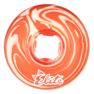 OJ Skateboard Wheels 53mm Erick Winkowski Mushroom Elite EZ Edge 101A White/Red Swirl
