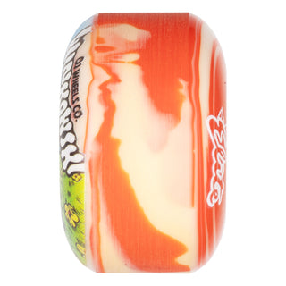 OJ Skateboard Wheels 53mm Erick Winkowski Mushroom Elite EZ Edge 101A White/Red Swirl