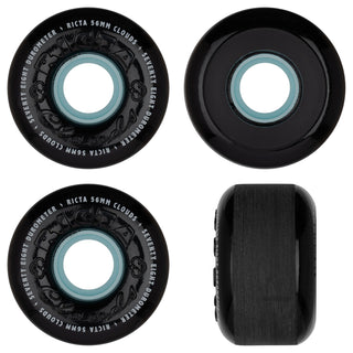 Ricta Skateboard Wheels 56mm Clouds 78A Black/Blue