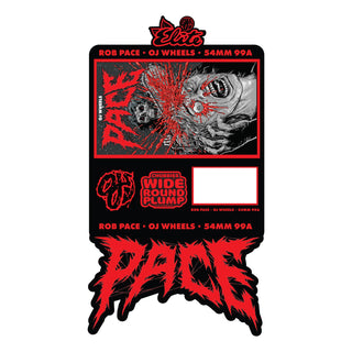 OJ Skateboard Wheels 54mm Rob Pace Chainsaw Elite Chubbies 99A Black