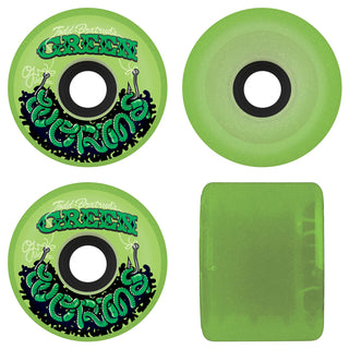 OJ Skateboard Wheels 60mm Green Worms Super Juice 78A Green