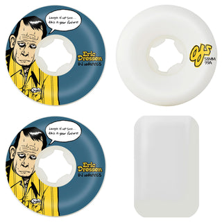 OJ Skateboard Wheels 58mm Eric Dressen Laugh It Up Original 99A White